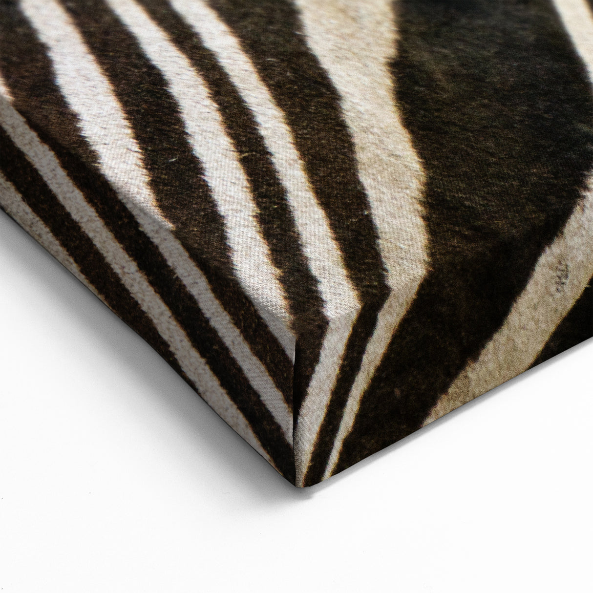 Animal Wall Art - Zebra Stripes Close-Up Wildlife Photography Canvas Print
