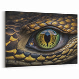 Animal Wall Art - Snake Eye Close-Up Nature Photography Canvas Print