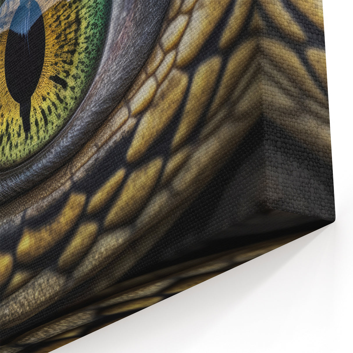 Animal Wall Art - Snake Eye Close-Up Nature Photography Canvas Print