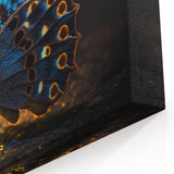 Animal Wall Art - Butterfly Close-Up Vibrant Nature Photography Canvas Print