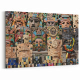 Mexico Yucatan Prints - Vibrant Mayan Cultural Art Yucatan Canvas Art