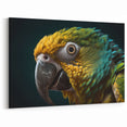 Vibrant Parrot Bird Art Print - Nature Close-Up Wildlife Canvas Wall Art