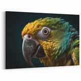 Vibrant Parrot Bird Art Print - Nature Close-Up Wildlife Canvas Wall Art