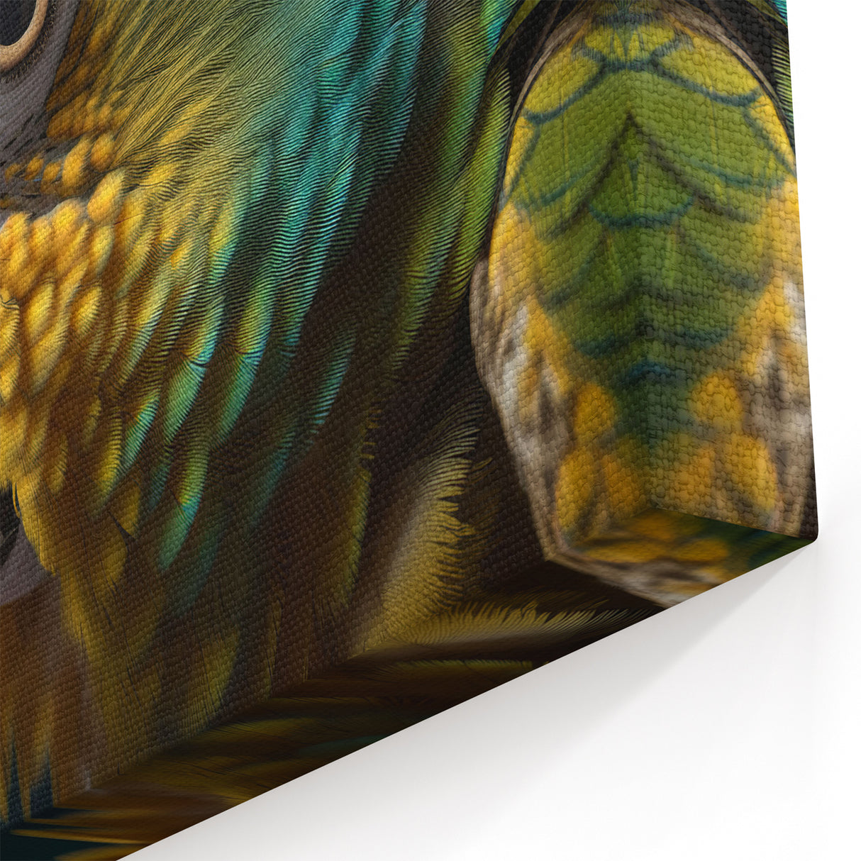 Vibrant Parrot Bird Art Print - Nature Close-Up Wildlife Canvas Wall Art