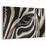 Zebra Eye Close-Up Animal Wall Art - Nature Wildlife Photography Print