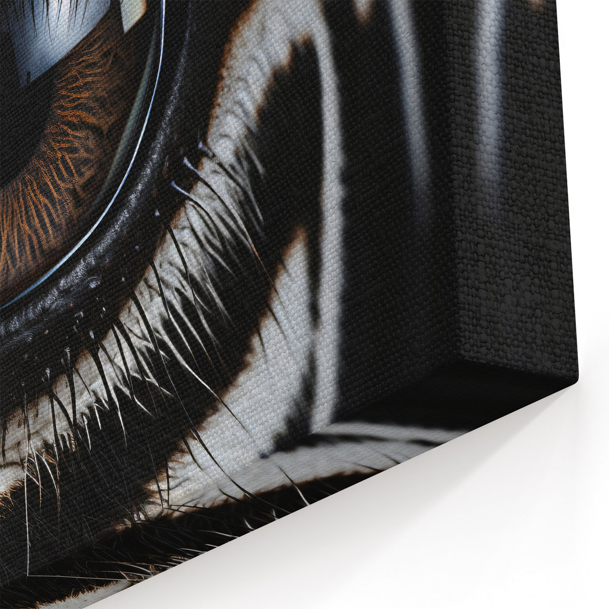 Stunning Zebra Eye Close-Up Wall Art - Wildlife Nature Photography Print