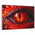 Fiery Reptile Eye Close-Up Wall Art - Bold Wildlife Photography Print