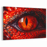 Fiery Reptile Eye Close-Up Wall Art - Bold Wildlife Photography Print