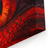 Fiery Reptile Eye Close-Up Wall Art - Bold Wildlife Photography Print