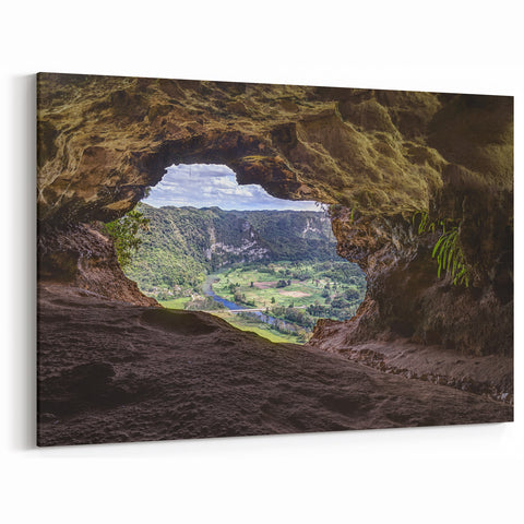 Caribbean Canvas Prints - Puerto Rican Scenery of Cueva Ventana Landscape