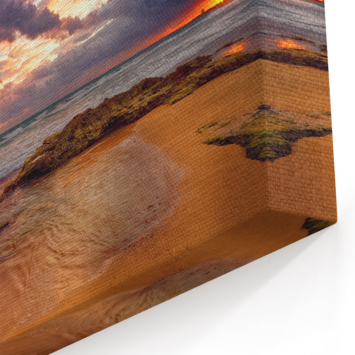 Caribbean Canvas Prints - Puerto Rico Photography of Beach Sunset Scene