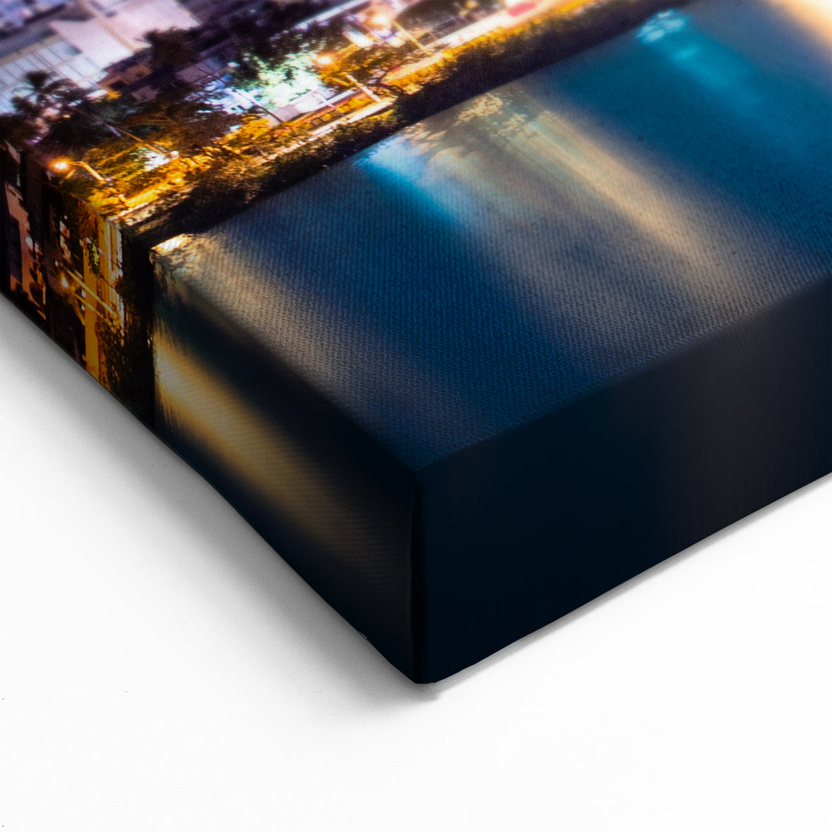 Puerto Rico Wall Art - San Juan Skyline at Night Caribbean Canvas Prints