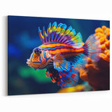 Animal Wall Art – Vibrant Fish Close-Up Print | Nature Art Canvas Collection