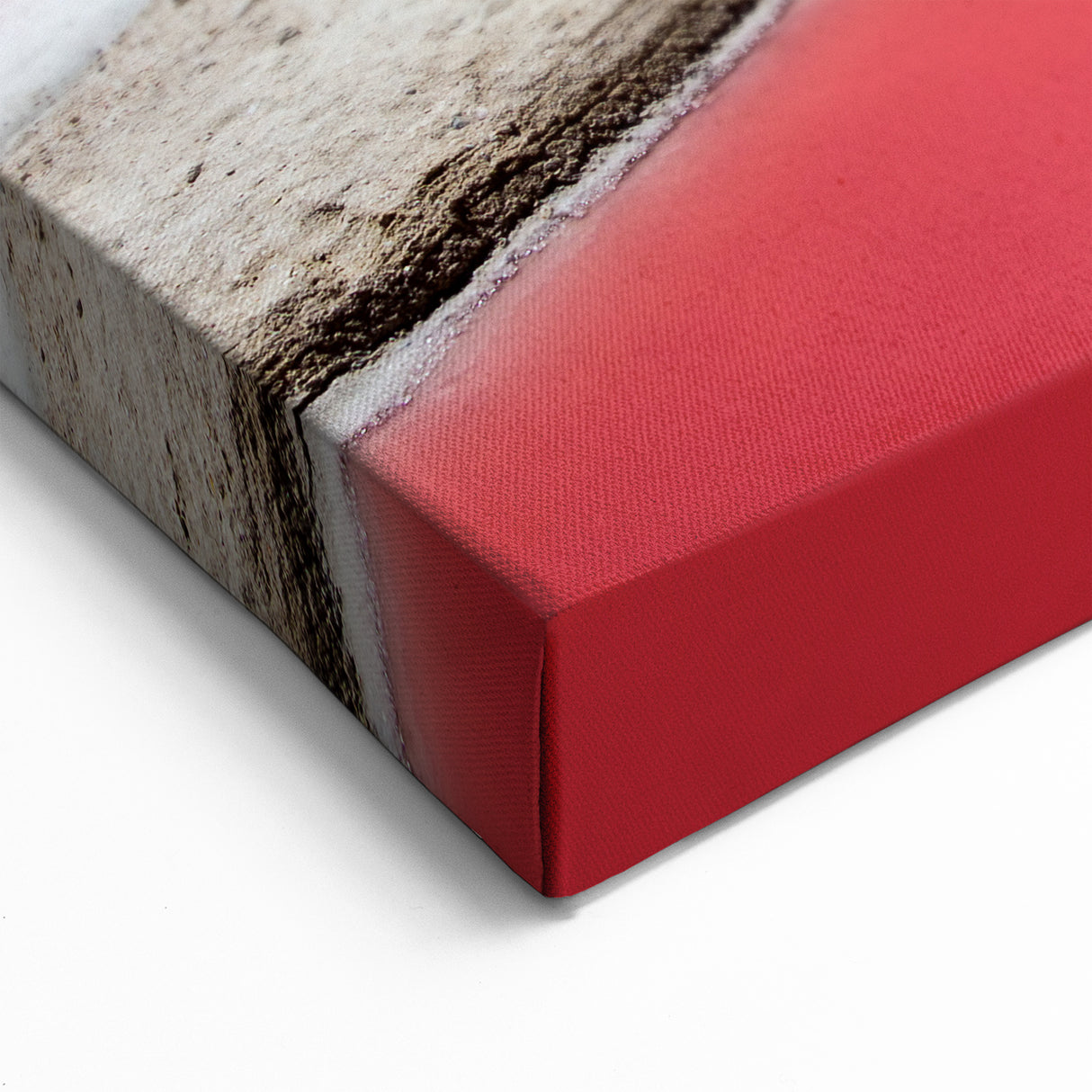 Scenic Yucatan Photography - Pink Salt Lakes Mexico Yucatan Canvas Art