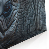 Animal Wall Art – Majestic Rhino Close-Up Print | Wildlife Canvas Art