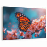 Butterfly Wall Art – Vibrant Monarch on Flowers | Nature Canvas Prints