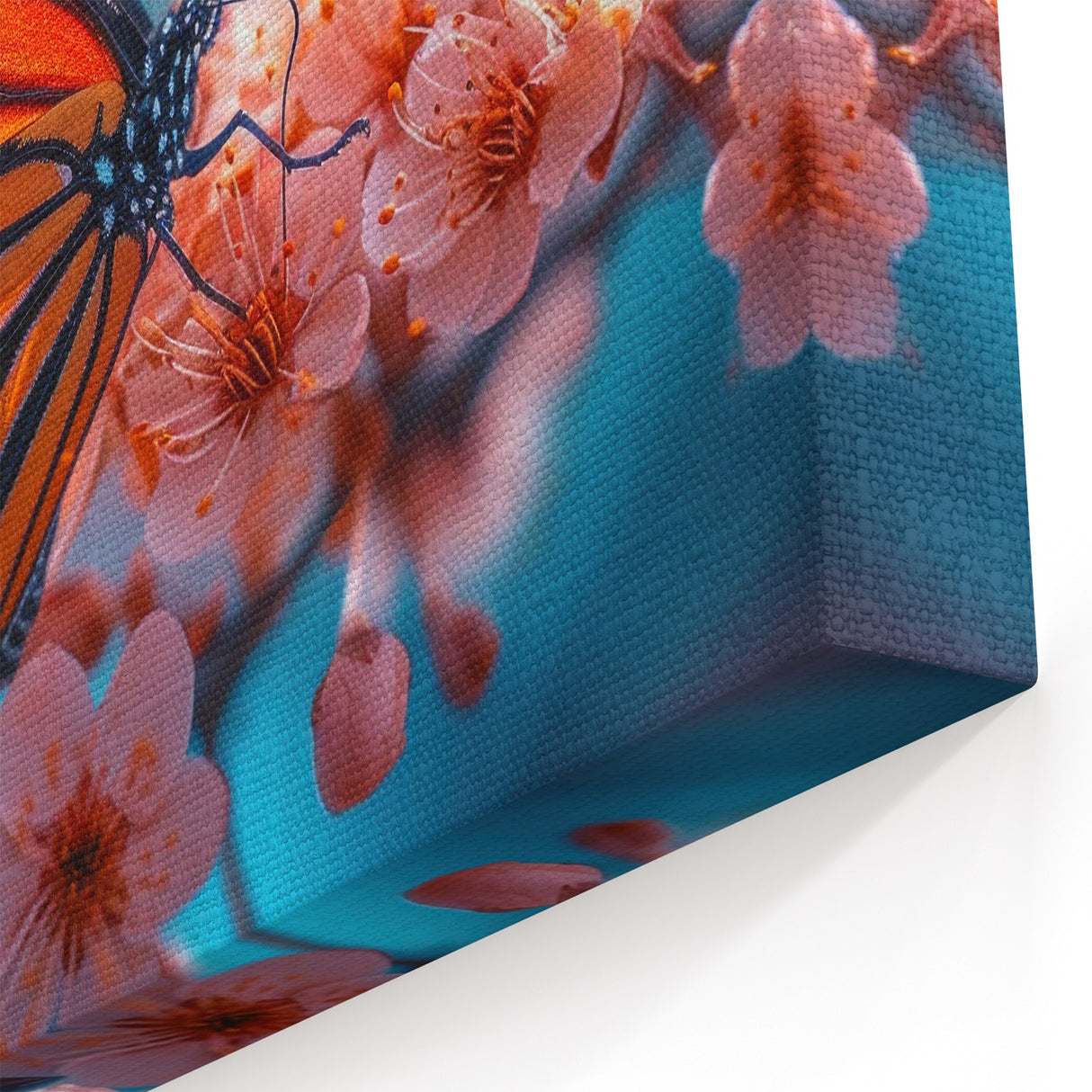 Butterfly Wall Art – Vibrant Monarch on Flowers | Nature Canvas Prints