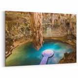 Yucatan Canvas Art - Scenic Cenote Photography Mexico Yucatan Prints