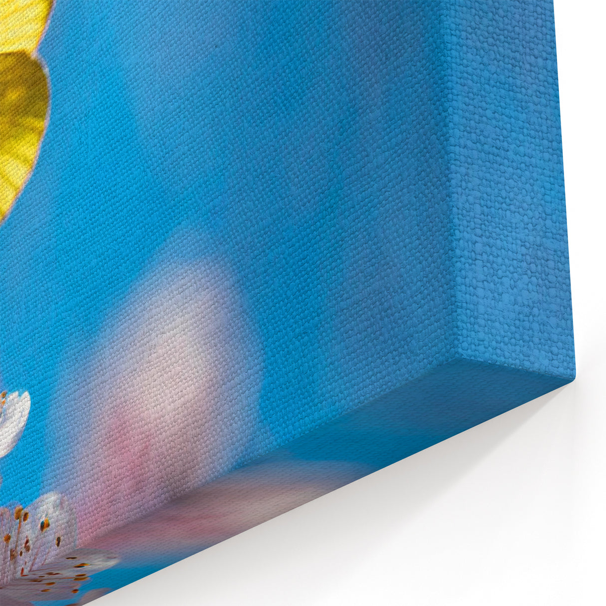 Butterfly Wall Art – Yellow Butterfly on Flowers | Nature Canvas Prints