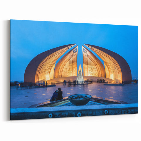 Iconic Pakistan Monument Wall Art – Beautiful Islamabad Canvas Print