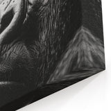 Gorilla Wall Art – Black and White Close-Up | Nature Canvas Prints