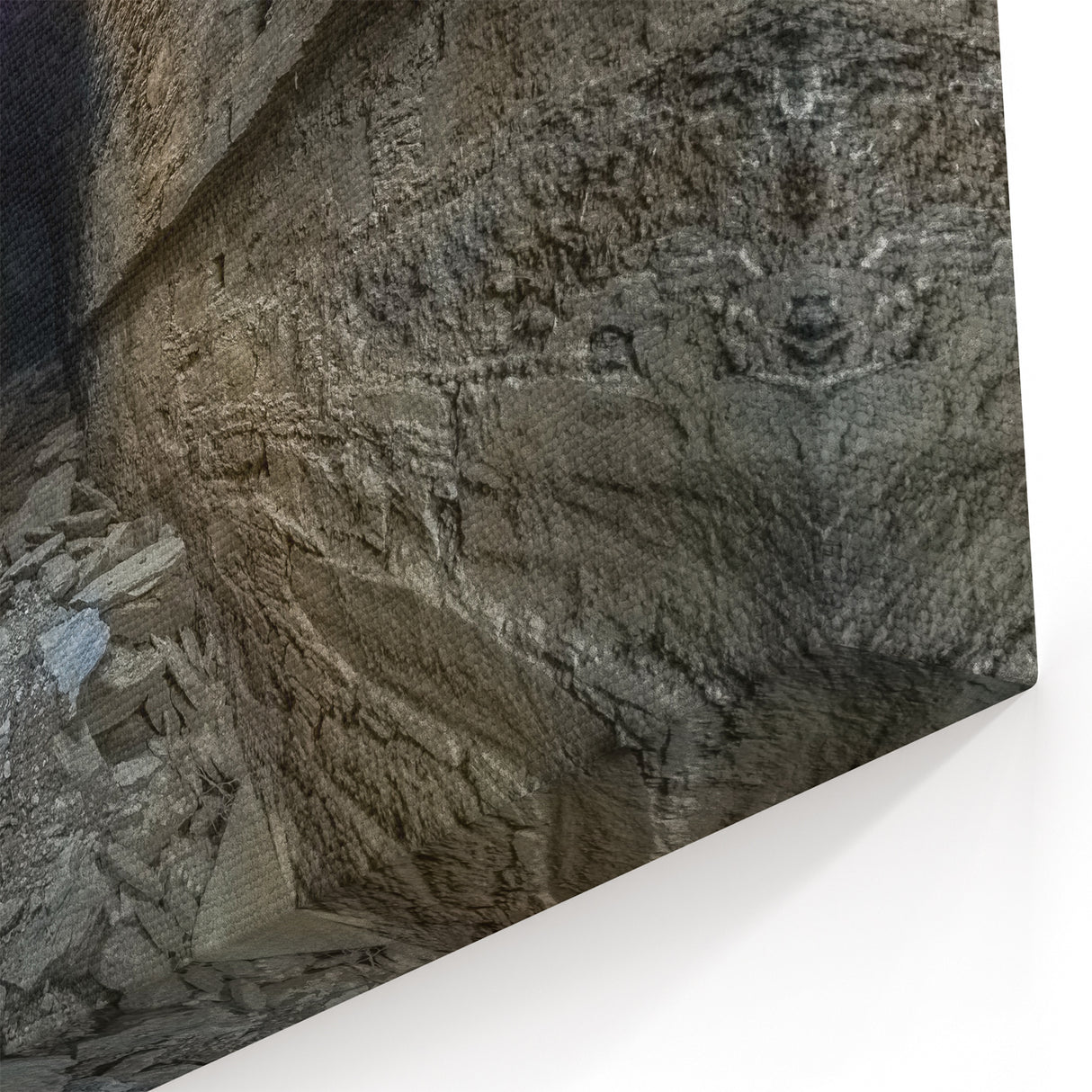 Ancient Tunnel Wall Art – Mysterious Pakistani Historical Ruins Print