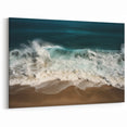 Caribbean Canvas Prints - Puerto Rico Ocean Waves Crashing on Beach