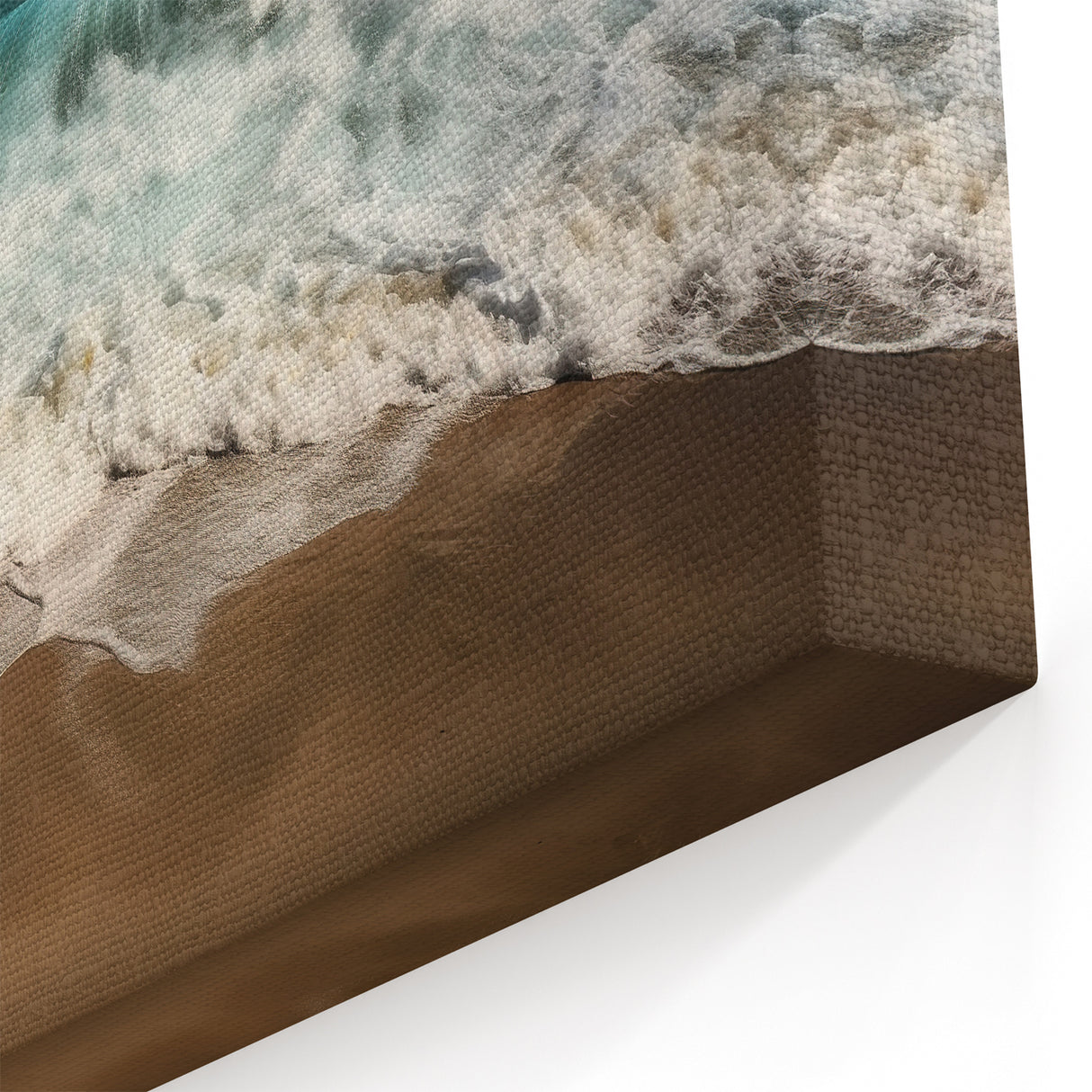 Caribbean Canvas Prints - Puerto Rico Ocean Waves Crashing on Beach