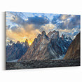 Sunset Over Karakoram Peaks Wall Art – Majestic Northern Pakistan Print