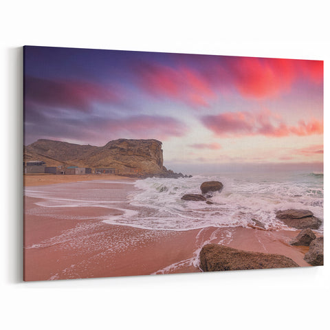 Balochistan Beach Sunset Wall Art – Vibrant Pakistani Coastal Print