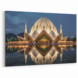 Lotus Temple Reflection Wall Art – Stunning Architectural Masterpiece Print