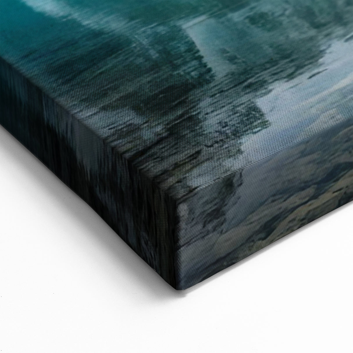 Snow-Capped Mountains and Lake Reflection Wall Art – Northern Pakistan Print