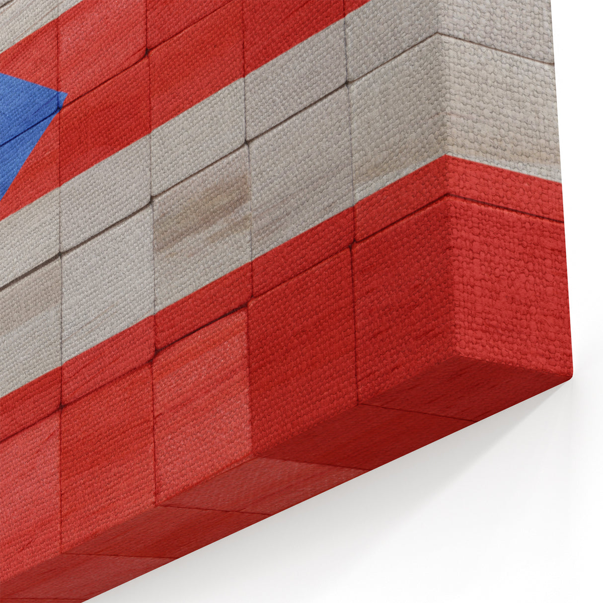 Puerto Rican Scenery – Rustic Puerto Rico Flag Wall Art for Home Decor