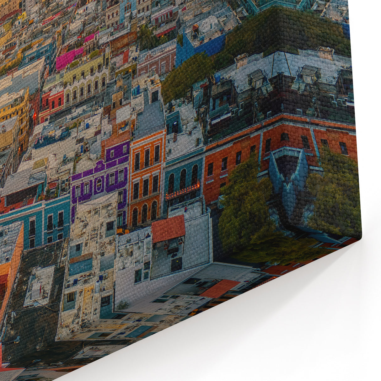San Juan Wall Decor – Puerto Rican Cityscape Art with Vibrant Sunset