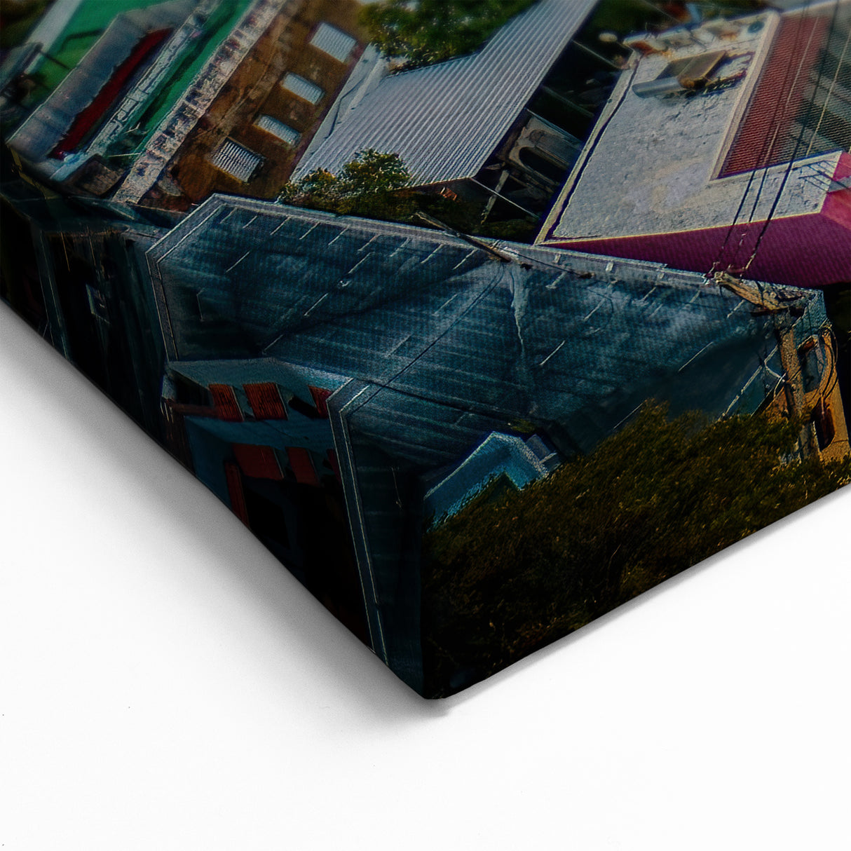 San Juan Wall Decor – Puerto Rican Cityscape Art with Vibrant Sunset