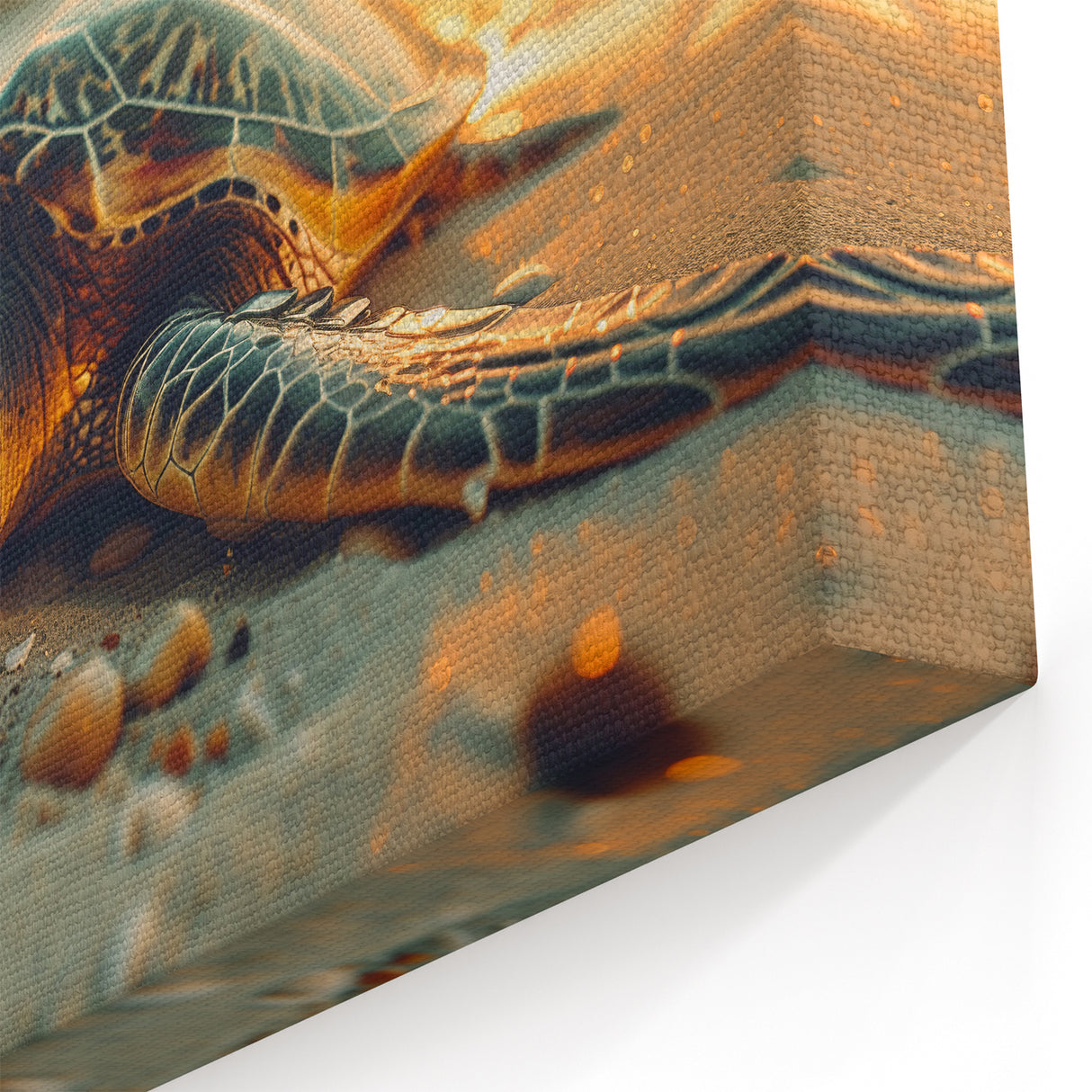 Tropical Beach Art – Sea Turtle Sunset Wall Decor for Coastal Homes