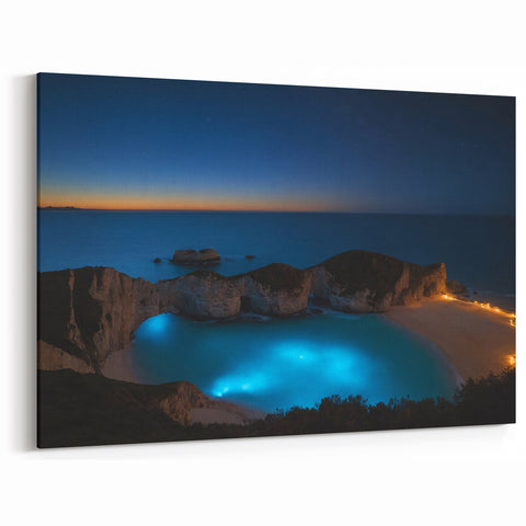 Puerto Rico Photography – Stunning Nighttime Coastal View Wall Art