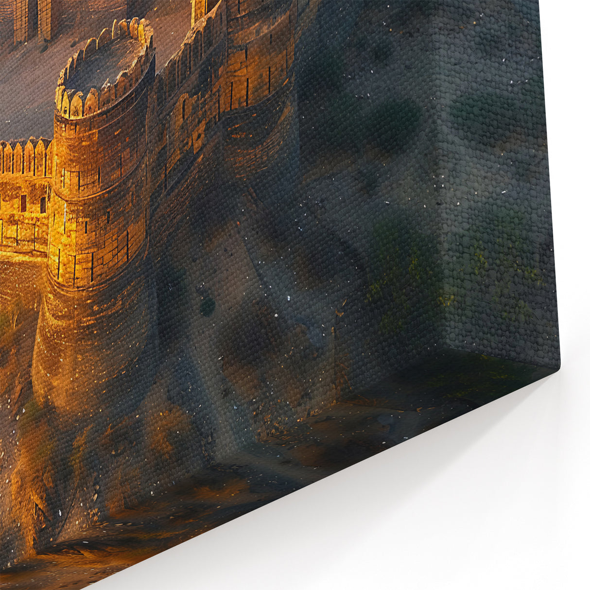 Derawar Fort Aerial View Wall Art – Majestic Pakistani Desert Fortress Print