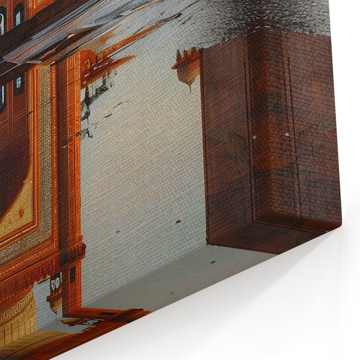 Iconic Pakistani Mosque Wall Art - Vibrant Landscape Canvas Print