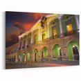 Yucatan Peninsula Decor - Vibrant Colonial Architecture Mexico Yucatan Prints