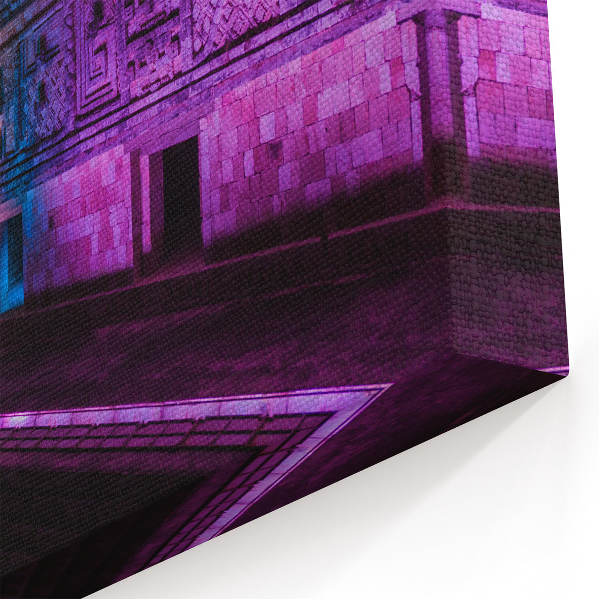 Mayan Ruins Art - Illuminated Mayan Architecture Mexico Yucatan Prints