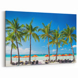 Island Paradise Canvas - Filipino Tropical Beach Scene in Southeast Asian Art