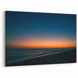 Yucatan Canvas Art - Tranquil Sunset Over the Ocean Mexico Yucatan Prints