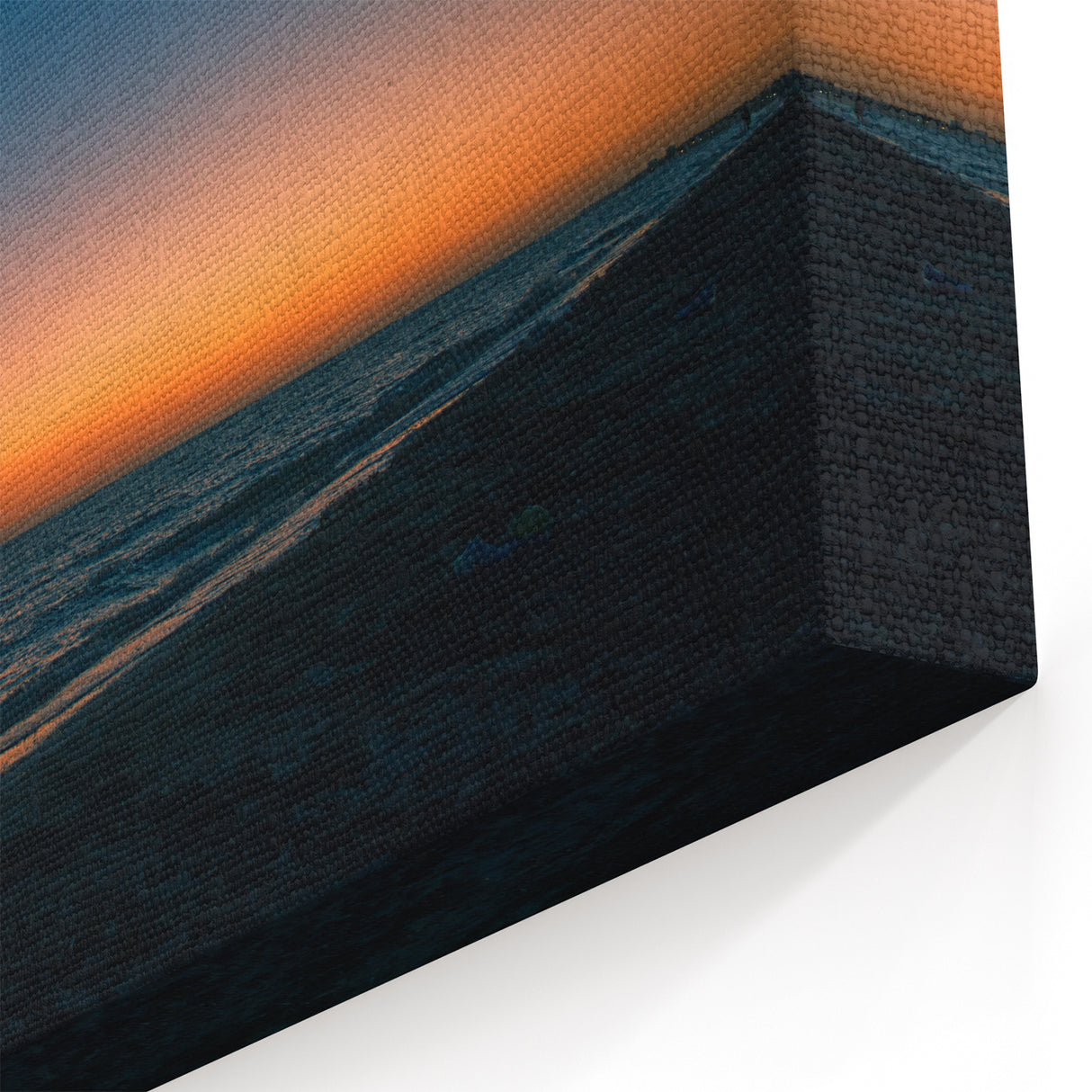 Yucatan Canvas Art - Tranquil Sunset Over the Ocean Mexico Yucatan Prints