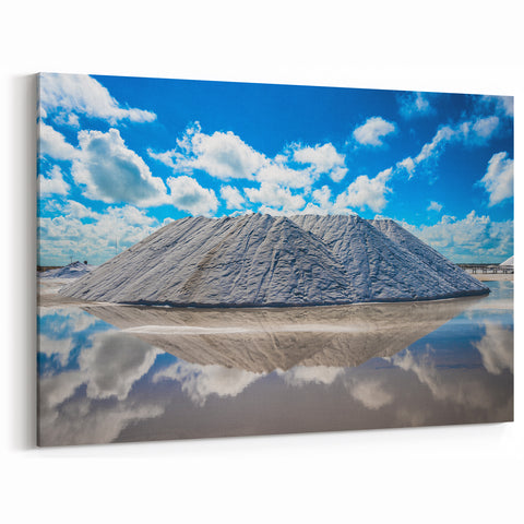 Yucatan Canvas Art - Stunning Salt Mounds Scenic Mexico Yucatan Prints