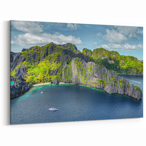 El Nido Island Cliffs - Filipino Landscape Print Tropical Paradise Wall Art