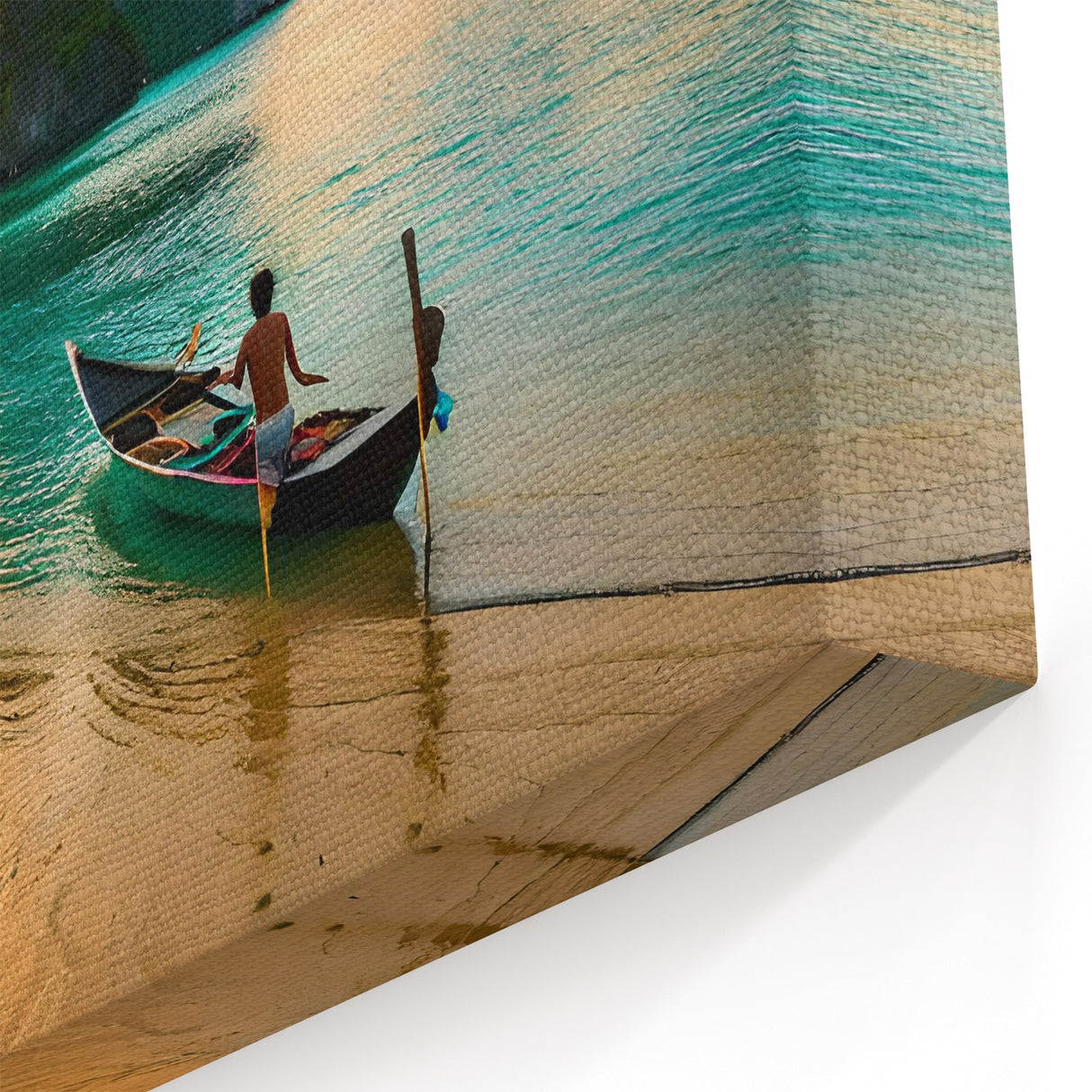 Tropical Sunset Beach - Island Paradise Canvas Filipino Landscape Art