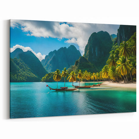 Tropical Island Cove - Filipino Landscape Print Island Paradise Wall Art