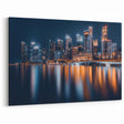 Singapore Nightscape Canvas – Illuminated City Skyline Wall Art
