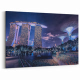 Singapore Nightscape Wall Art – Marina Bay Sands and Supertree Grove